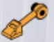 Armor: Cyclops foot, toe, right in Gray, Dark (Flake)
