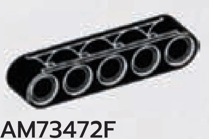 Connector: beam with five holes in Black