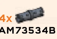 Connector: Axle Pin 2 studs long with friction Ridges in Blue