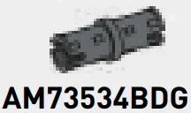 Connector: Axle Pin 2 studs long with friction Ridges in Gray, Dark (Flake)