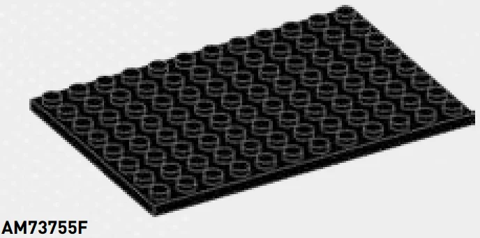 Plate 8 x 12 in Black