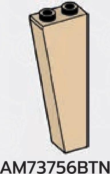 Slope brick 70 1 x 5 x 2 inverse in Sand, Dark