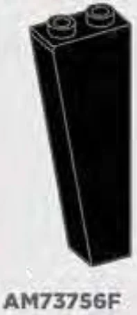 Slope brick 70 1 x 5 x 2 inverse in Black