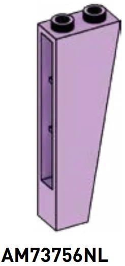 Slope brick 70 1 x 5 x 2 inverse in Purple, Lavender