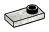 Plate Modified 1 x 2 with one stud, offset in Gray, Light (Camo)