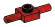 Plate Modified 1 x 1 with horizontal pegs in Red (Camo)