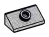 Slope brick 36 2 x 1 with stud on slope in Gray, Steel