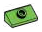 Slope brick 36 2 x 1 with stud on slope in Green, Soft Grass