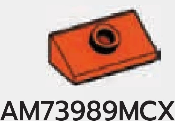 Slope brick 36 2 x 1 with stud on slope