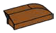 Engine component: intake duct 1 x 3 curved slope in Brown, Caramel