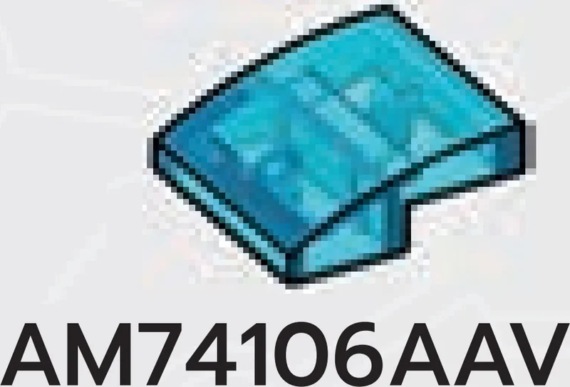 Slope 33 2 x 0.67 x 2 with Curved Slope in Blue, Medium (Translucent)