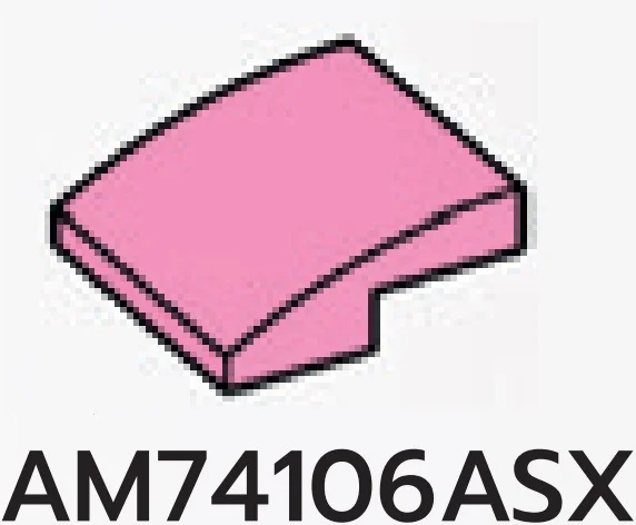 Slope 33 2 x 0.67 x 2 with Curved Slope in Pink, Rose