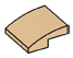 Slope 33 2 x 0.67 x 2 with Curved Slope in Sand, Dark