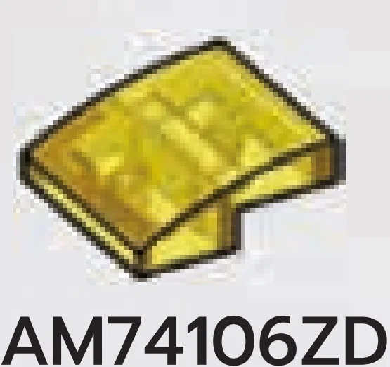 Slope 33 2 x 0.67 x 2 with Curved Slope in Yellow (Translucent)
