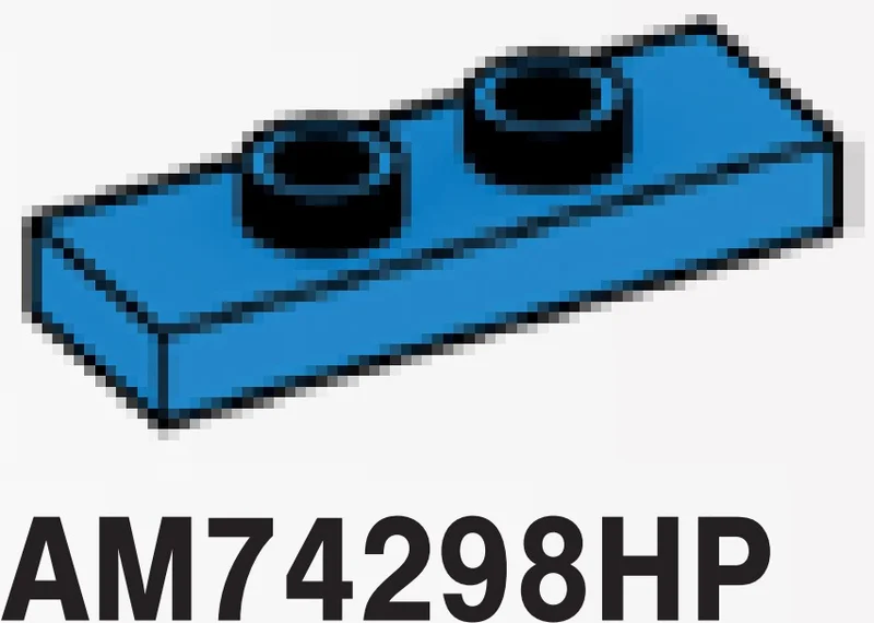 Plate Modified 1 x 3 with two studs