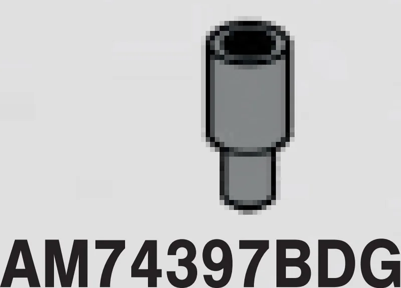 Connector: pipe, small with pin in Gray, Dark (Flake)