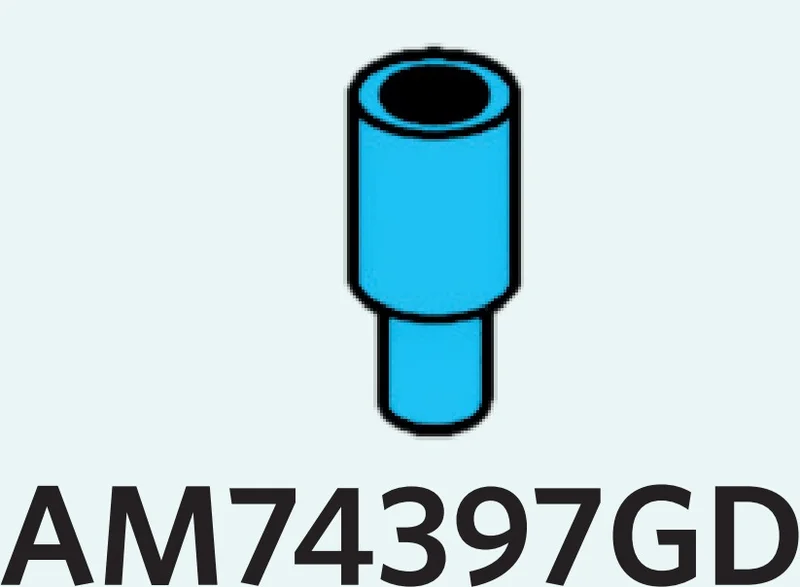 Connector: pipe, small with pin in Blue, Rich Sky