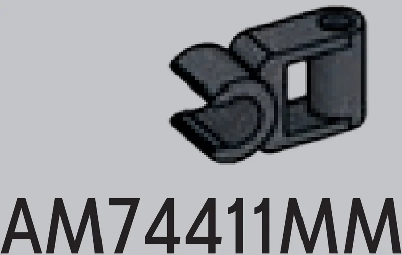 Connector: articulator with clip and horizontal peg in Gray, Dark (Metallic)
