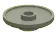 Fixture: dish, 2 x 2 on single stud in Yellow, Dark