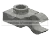 Plate 1 x 1 with horizonal clip in Gray, Dark (Metallic Camo)