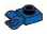 Plate Modified 1 x 1 with Horizonal Clip in Blue