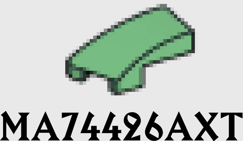 Wedge 25 1 x 2 Curved Slope, Left in Green, Vertigris (Sand Green)