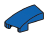 Wedge 25 1 x 2 Curved Slope, Left in Blue