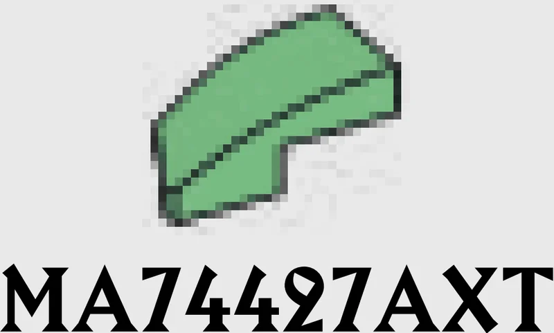 Wedge 25 1 x 2 Curved Slope, Right in Green, Vertigris (Sand Green)