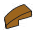 Wedge 25 1 x 2 Curved Slope, Right in Brown, Caramel