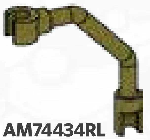 Connector: 45 degree double elbow with end clips, right in White, Snow (Camo)