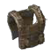 Armor: Modern Tactical Vest w/ 2x Pegs on Front & Hole for Backpack on Back, Molded Radio Detail on Left Shoulder & Space for Flag Patch on Center Front in Brown, Teak
