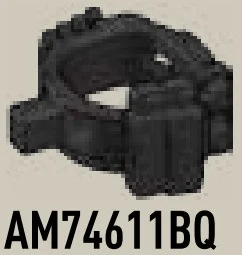 Leg Strap w/ 4 Rifle Bullets, 1 Pouch, & 1 Peg Attachment Point in Black, Flat