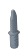 Melee: Combat Knife w/ Triple Diamond Detail on Handle & Slot for Peg Attachment in Gray, Steel