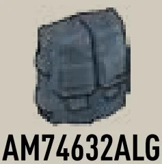 Gear: Rifle Ammo Pouch Two Cell w/ Peg Hole in Gray, Dark Smoke