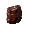 Gear: Rifle Ammo Pouch Two Cell w/ Peg Hole in Brown, Dark