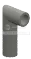 Connector: pipe, small 3 studs long elbow in Brown, Milk Chocolate