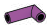 Connector: pipe, small 3 studs long elbow in Magenta, Rich