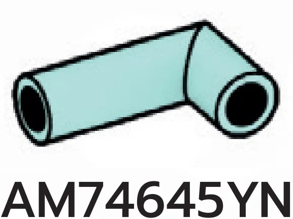 Connector: pipe, small 3 studs long elbow