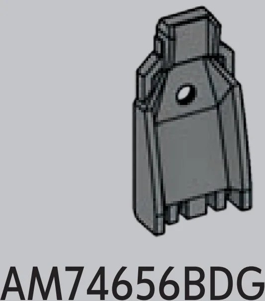 Fixture: chair: seat back on hinge with small hole in Black