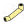 Connector: pipe, small 3 studs long double angle in Yellow, Pastel