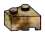 Wedge Brick 2 x 2 without left corner in Sand, Dark (Camo)