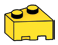Wedge Brick 2 x 2 without left corner in Yellow, Lemon