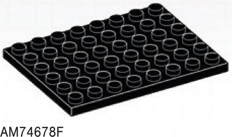 Plate 6 x 8 in Black
