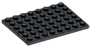 Plate 6 x 8 in Metal, Iron (Metallic)