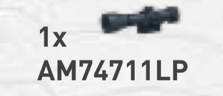 Weapon Part: Sniper Rifle Scope in Gray, Dark (Metallic)