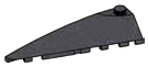 Slope brick 2 x 7 with tapered round point, left in Metal, Iron (Metallic)