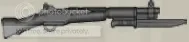 Weapon, Firearm: rifle, M1 Garand with bayonet in Gray, Tarnished (Metallic Camo)
