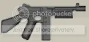 Weapon, Firearm: SMG, Thompson M1A1 in Gray, Dark (Metallic)