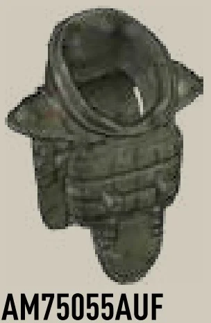 Weapon, Armor: vest, riot with clear visor in Green, Khaki