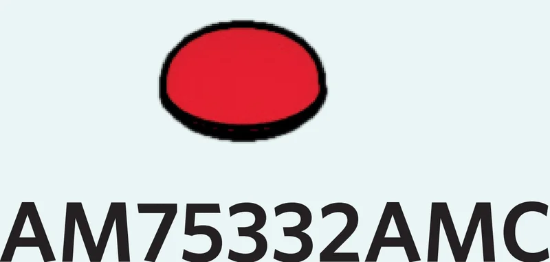 Tile Round 1 x 1 Dome, Low in Red, Flame